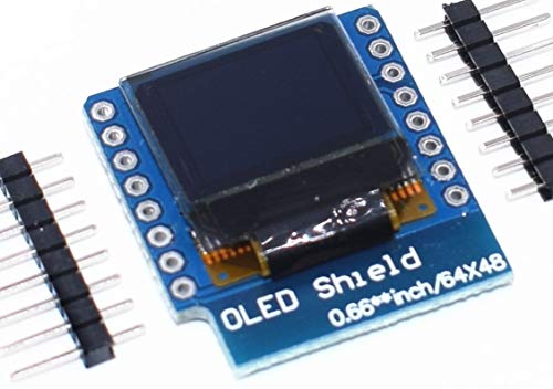 0,66 0.66 Pulgadas 64X48 CII I2C OLED LED LCD Compatible con Shield de Pantalla para WEMOS D1 Mini Pro ESP32