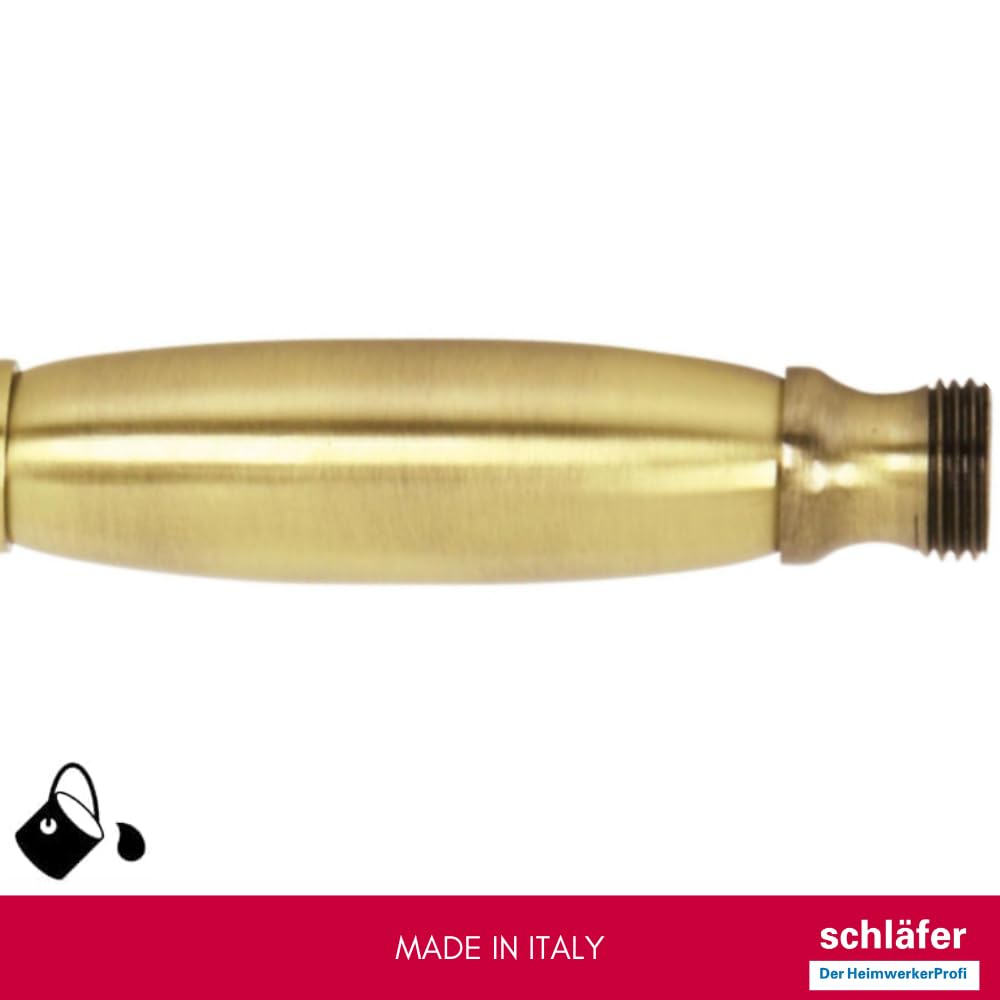 Schläfer 81131110 | Alcachofa de ducha Vintage, Universal Retro Antiguo Alta Presión Universal Teléfono Ducha Nostalgie Latón Antiguo, Bronce