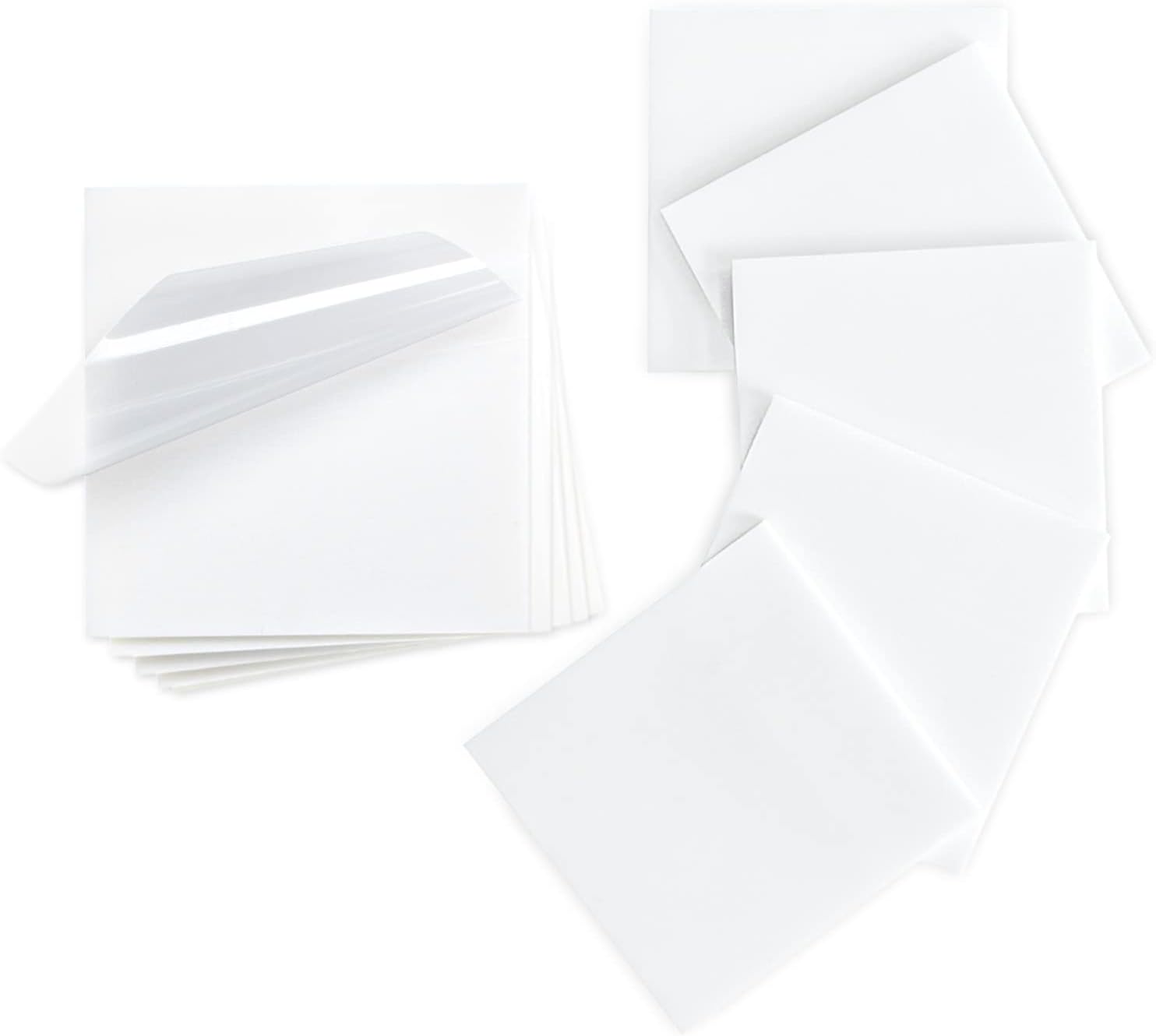 Transparent Sticky Notes Pad, RELBRO 500 Sheets Clear Sticky Notes Set 3 x 3 Inch Waterproof Translucent Sticky Notes Annotation Memo Pads See Through Office Supplies Books Message Reminder