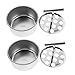 IWOWHERO 2 Pezzi Stampo per Polpette in Acciaio Inossidabile Pressa Manuale Dispenser per Polpette Resistente e Facile da Pulire Utensile da Cucina per Feste e Uso Quotidiano immagine