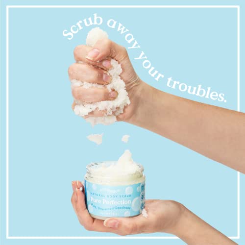 Scrubadub 10Oz Fragrance Free Scrub | 5 Natural Ingredients | Exfoliating Scrub For Face, Hands, Feet & More | Made In Usa | Sea Salt Scrub #TOP1