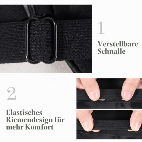 townssilk 100% Seiden-Schlafmaske mit verstellbaren Bändern, bequeme und super weiche Augenmaske ultimative Schlafhilfe… – Ansicht 5