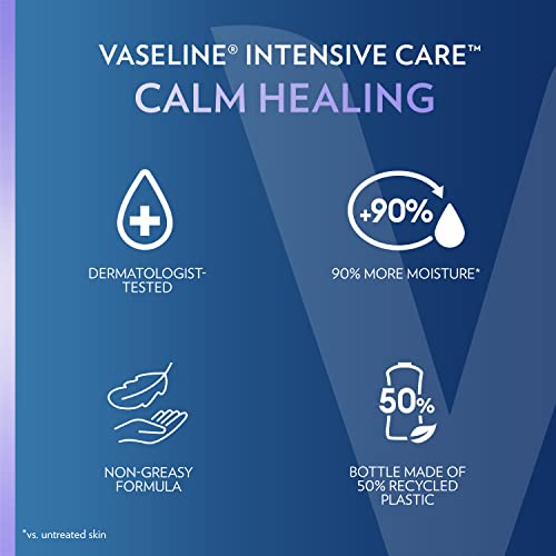 Vaseline Intensive Care Calm Healing Body Lotion For Dry Skin Lotion Made With Ultra-Hydrating Lipids And Lavender Extract To Heal And Restore Dry Skin 20.3 Oz, Pack Of 3 #TOP7