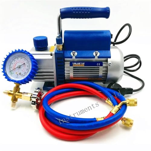 Bomba de vacío 150W FY-1H-N para aire acondicionado con medidor de presión y manguera refrigerante miniatura 2