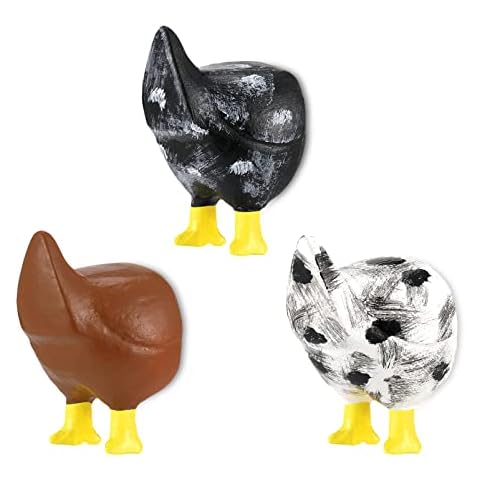 Chicken Butt Magnet Fun Refrigerator Magnets Farm Animal Butt Classroom Magnets Chicken Decorations Funny Refrigerator Photo Magnets for Home and Office Decor Animal Lover Gift (3 Pcs) Cover
