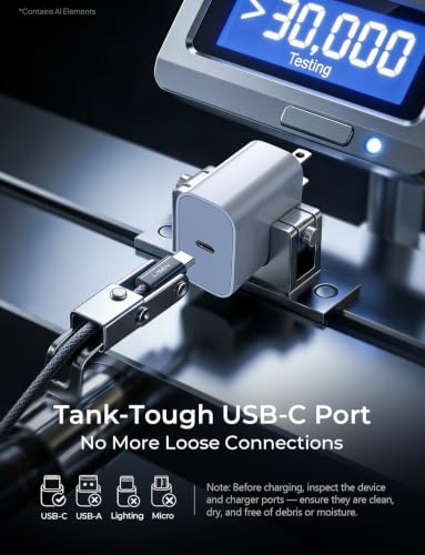 2-Pk 6.6' LISEN 240W USB-C to USB-C Charge Cable - image 7