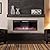 BOSSIN 50 inch Ultra-Thin Silence Linear Mirrored Electric Fireplace, Recessed Wall Mounted Fireplace,750w/1500w, 12 Adjustable Flame Color & Speed,with Timer/Touch Screen Remote