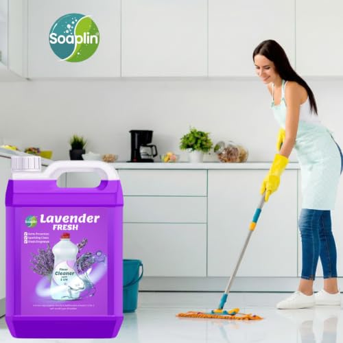 Image of Fresh Floor Cleaner Liquid Litre - Powerful Germ Protection, Sparkling Clean Floors, Long-Lasting Rose Fragrance, Safe for All Floor Types, Economical (Pack of 1, lavende)