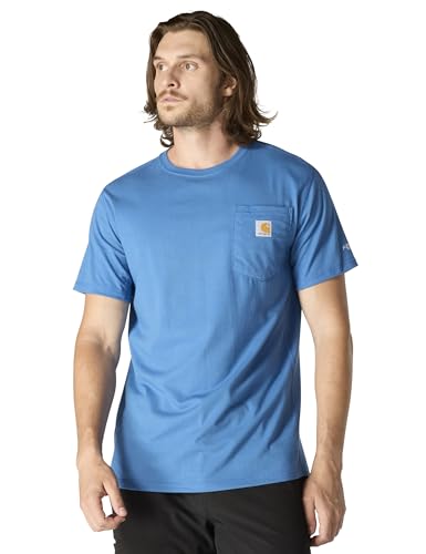 Image of Carhartt Men's Force Relaxed Fit Midweight Short-Sleeve Pocket T-Shirt