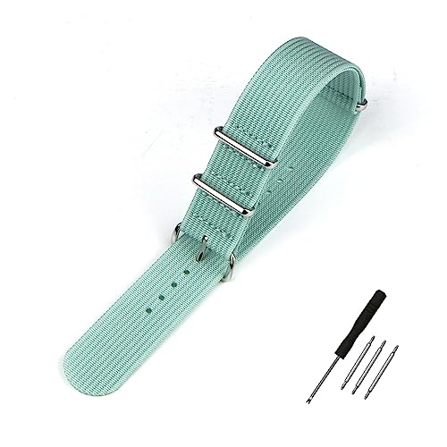Bracelet de montre en nylon côtelé anti irritation pour remplacer de 18mm