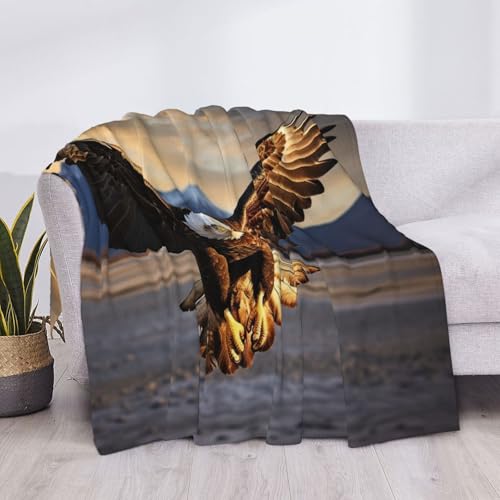 Couverture légère Eagle3 respirante et douce pour lit et canapé