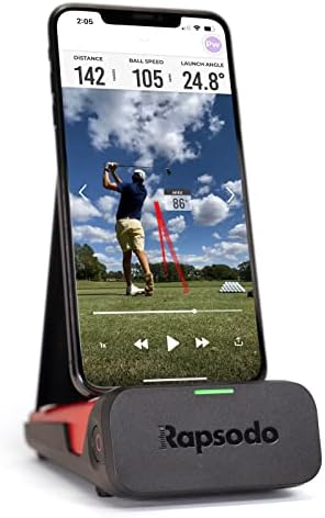 Rapsodo Mobile Launch Monitor for Golf Indoor and Outdoor Use with GPS Satellite View and Professional Level Accuracy, iPhone & iPad Only