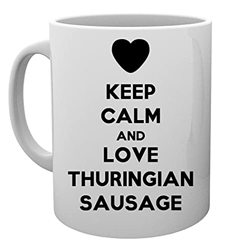 De calidad superior Keep Calm And Love Thuringian Sausage Tazza Mug Cup