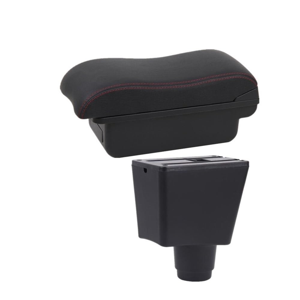 Yulegudi A2 Black Red No Usb Car Armrests For Renault For Logan 2 For Sandero 2010-2020