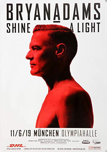Bryan Adams - Shine A Light, München 2019 » Konzertplakat/Premium Poster | Live Konzert Veranstaltung | DIN A1 «