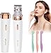 Epilator for Women, Hair Removal Device for Women, 2 Replacement Heads, Epilator for Face, 2 in 1 Hair Removal Device, Painless Lady Shavers, for Lip, Mustache, Chin