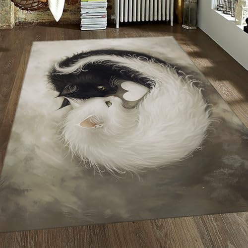 Tapis pour chats antidérapant 120x150cm gris et lavable en machine