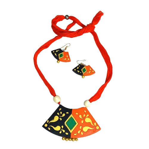 See full amazon price history chart for AKIBUKI Multicolour Indian Traditional Terracotta Necklace and Earring Jewellery Set for Women (BLACK ORANGE) AKIBUKI Multicolour Indian Traditional Terracotta Necklace and Earring Jewellery Set for Women (BLACK ORANGE) (B0BFJK9S7C) Amazon Price History, Amazon Price Tracker