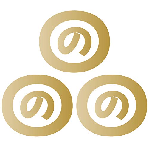 nc-smile 一文字 ひらがな な行 丸囲み文字 頭文字 ワンポイント マーク 切文字 カッティングステッカー 3枚入り Sサイズ (の, ゴールド) nc-smile 一文字 ひらがな な行 丸囲み文字 頭文字 ワンポイント マーク 切文字 カッティングステッカー 3枚入り Sサイズ (の, ゴールド)