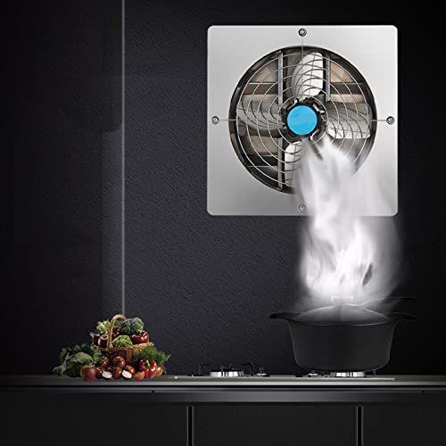 ventilation fan Shutter Ventilator Fan, 8inch Stainless Steel Square Exhaust Fan, Durable Powerful Ventilator Fan for Bathroom Kitchen Office Factory powerful bathroom extractor fan (8inches ) miniatura 4