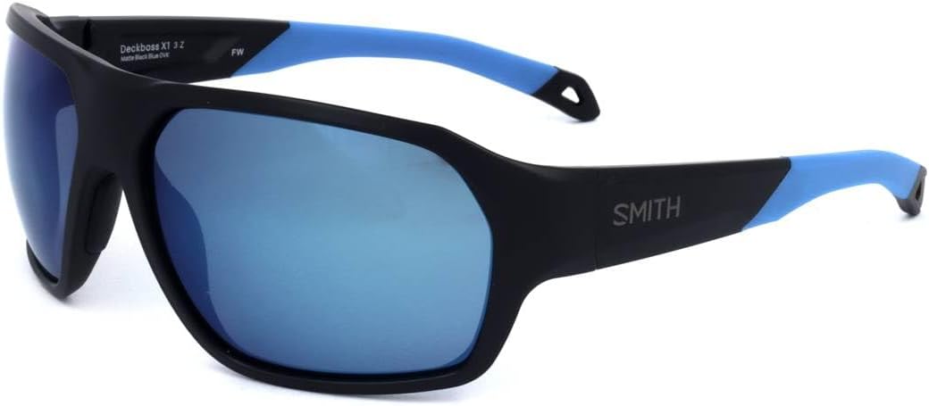 Smith Deckboss Sunglasses Matte Tortoise/ChromaPop Polarized Green Mirror, One Size