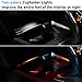 Jaronx Compatible with BMW LED Console Ambient Light for 1' F20 F21, 2' F22 F23, 3' F30 F31 F80, 4' F32 F33, X1 E84, Center Console Cup Holder Lights LED Ambient Lighting-Orange/White