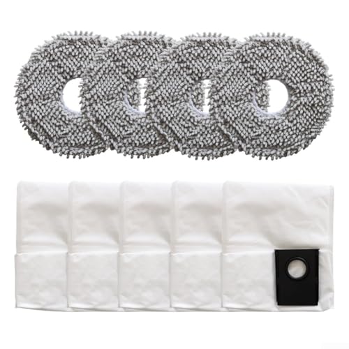 Juego de trapos y bolsas de polvo para Eureka J15 y para robot aspirador Evo Ultra autovaciado diseñado para soportar la limpieza continua y la retención de polvo