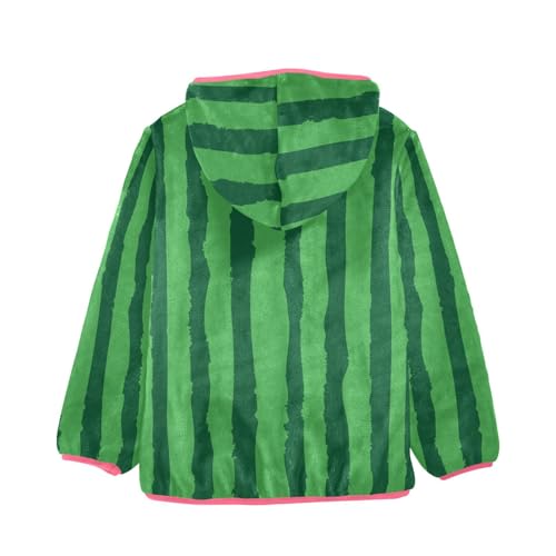 GuoChe Watermelon Stripe Boys Hooded Fleece Jacket2