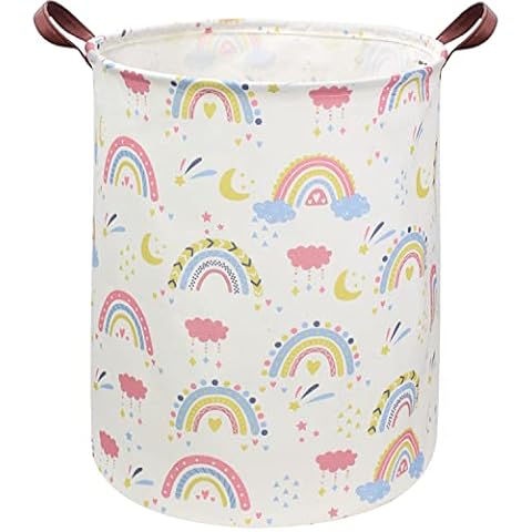 ESSME Rainbow Collapsible Kids Laundry Hamper Cover