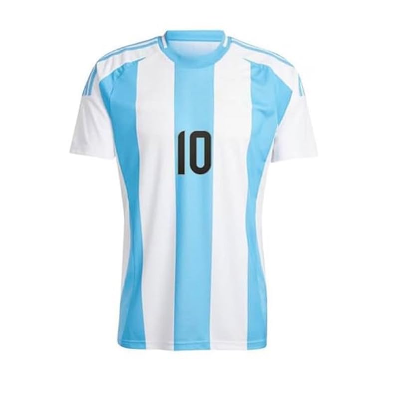 Image of Argentina Blue Lionel Messi 10 World Cup Home Original Football Half Sleeve Jersey for Boys and Men 2024-2025