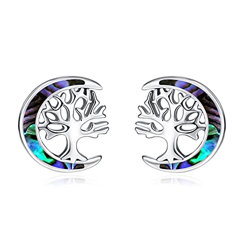 TANGPOET Baum des Lebens Ohrringe 925 Sterling Silber lebensbaum...