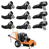 JOJOCY Set of 9 Carbide High Speed Cutting Teeth for DK2 OPG777 & Power King PK0803 Stump Grinders, Includes Mounting Hardware