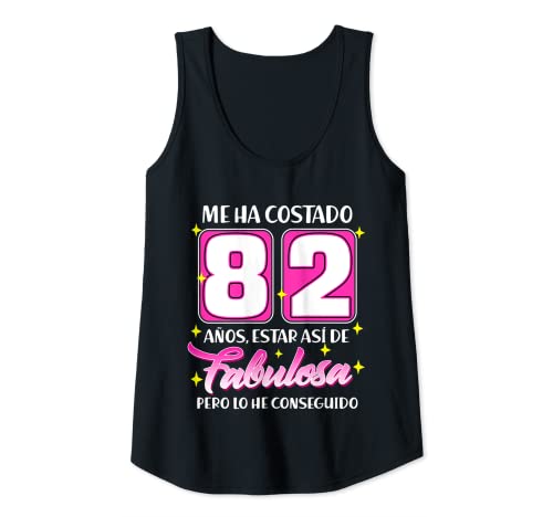 Mujer 82 Años Fabulosa Cumpleaños 82 Camiseta sin Mangas