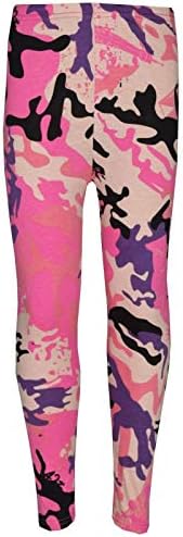 Girls Legging Kids Camo Floral Print 