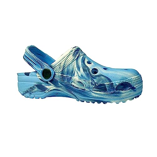 Genérico Chanclas Zuecos Niños (Azul, Numeric_30)