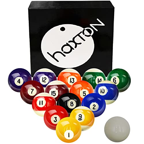 Billiard Balls Pool Balls Billiard Set - Deluxe 2-1/4" Regulation Size Complete Set Of 16 Professional Ball Set, Pool Table Accessories For Beginners & Professionals(A2) #TOP12