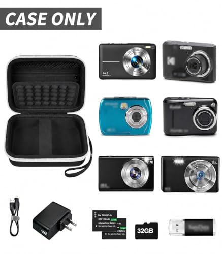 Funda rígida para cámara digital Grapsa pequeña negra miniatura 2
