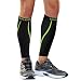 Baleaf Unisex Calf Compression Leg Sleeve Shin Support Calf Socks for Running, Cycling, Hiking, Shin Splints and Varicose Veins, Lined-Green, XL(1 pair)