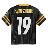 Outerstuff Juju Smith-Schuster Pittsburgh Steelers #19 Black Youth Home Player Jersey (Medium 10/12)