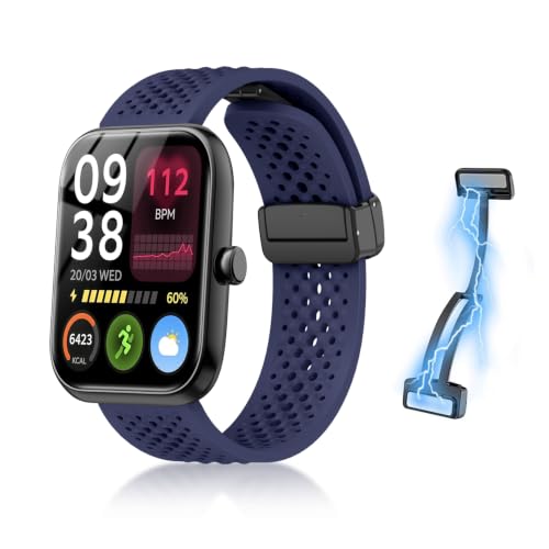 [KONXISA] �����o���h SAIKATI IDW25 �X�}�[�g�E�H�b�` 1.83�C���` �Ή� �ʋC���o���h �����x���g �u���[ | quick-release �ʋC���̏_�炩���V���R���x���g �܂肽���ݎ��}�O�l�b�g���ߋ� �f�������p �������� �y�� 