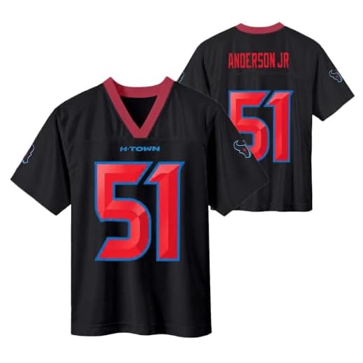 Will Anderson Jr. Houston Texans #51 NFL Youth 8-20 Black Color Rush Player Jersey - Large 14/16
