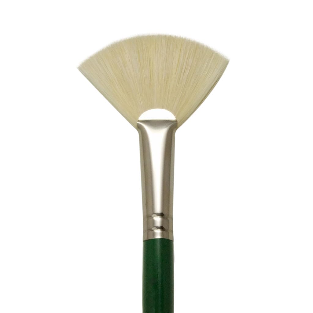 Langnickel Regis Long Handle Bristle Blender Fan Brush - Artist Paint Brush - L405Fb-2 - Single