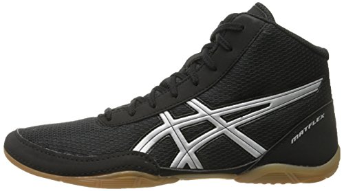 Asics Men's Matflex 5 Wrestling Shoe, Black/Silver, 10 M Us #TOP7