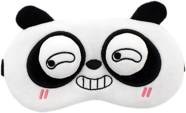 Milsil Panda Cute Animal Eye Mask for Sleeping – Soft Plush Blindfold Covers for Women, Girls & Kids (2)