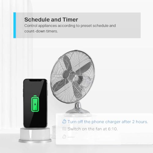 Tapo P100 Smart Plug, Wi-Fi Plug, App Remote Control, Alexa Plug, Voice Control with Alexa & Google, Away Mode, Scheduling & Timer, Device Sharing, Easy Quick Set Up, Multiple Safety Guarantees - Image 6