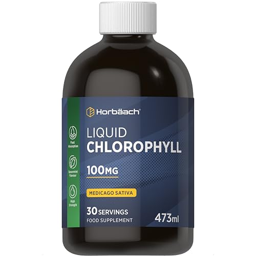 Horbaach Liquid Chlorophyll Drops 100mg, 473ml