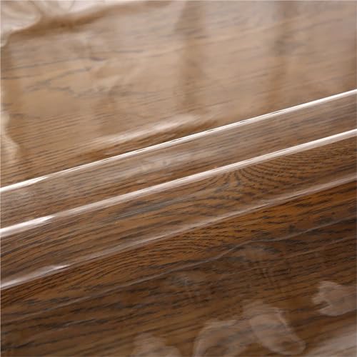 Nappe transparente PVC pour table de cuisine rectangulaire familiale - 7