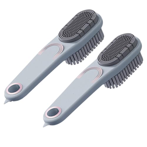 Cepillo de zapatos de cerdas suaves con mango ergonómico para cuero delicado, herramienta de limpieza de cuidado de nobuk, cepillo de limpieza ergonómico