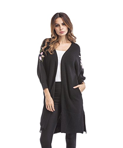 Sefilko - Abrigo - Parka - para mujer negro negro Medium