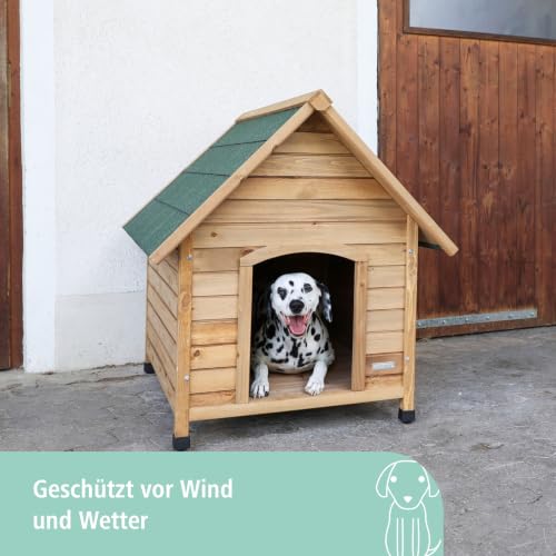 Kerbl Pet wetterfeste Hundehütte mit Bitumendach
